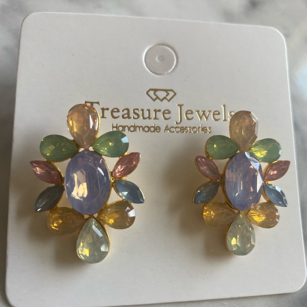 Treasure Jewels Crystal Earrings